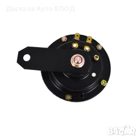 Клаксон, хром, модел Мрежа, кръгъл, метален, червен, 12V, снимка 2 - Аксесоари и консумативи - 50274717