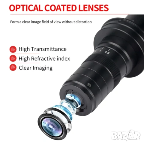 4K 30FPS 2K 60FPS дигитална камера пълен комплект с IMX678 CCD HDMI USB 4K видео камера за микроскоп, снимка 10 - Камери - 53087877