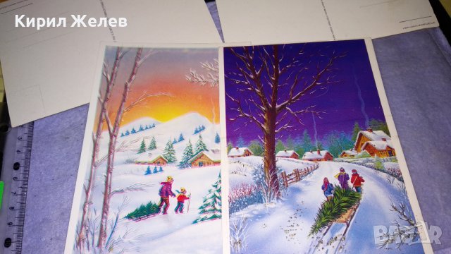 ЛОТ 4 СТАРИ ПОЩЕНСКИ КАРТИЧКИ ТЕМА ЗИМНИ ПРАЗНИЦИ РОЖДЕСТВО ХРИСТОВО НОВА ГОДИНА ЧЕСТИТКИ 6310, снимка 5 - Филателия - 38809178