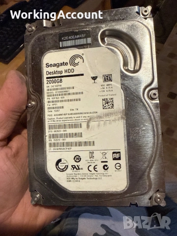 Продавам хард диск hdd 2 tb 