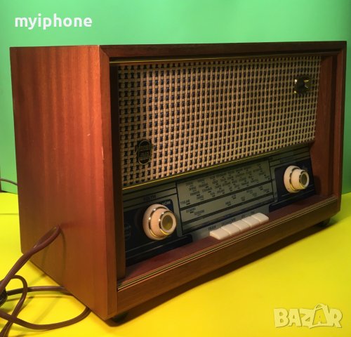 Ретро Радио Monark Tobo Bruk Typ 1901 FM Работи топ състояние, снимка 12 - Антикварни и старинни предмети - 43116101