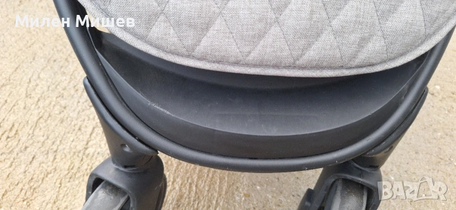 Комбинирана количка 3 в 1 KikkaBoo - Madrid, Dark Grey Melange, снимка 2 - Детски колички - 53395668