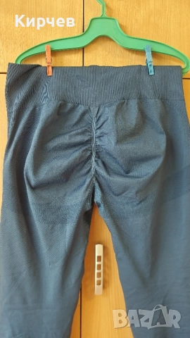 безшевен син дамски клин XXL със scrunch bum ефект, снимка 3 - Клинове - 52799665