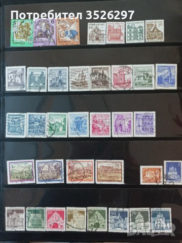 Колекция пощенски марки със 72 замъка., снимка 1 - Филателия - 43770629
