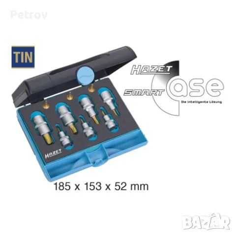 HAZET 1557/10 TORX - MADE IN GERMANY -  ЧИСТО НОВ PROFI Комплект : TX8 - TX60 / ДИРЕКТНО от GERMANY , снимка 2 - Гедорета - 45180316