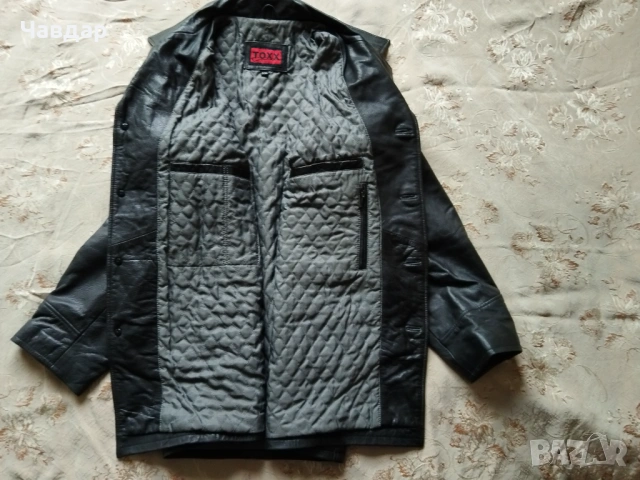Мъжко кожено яке TOXX - размер XL/XXL, снимка 4 - Якета - 53489249