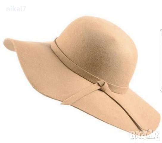 дамска шапка изискана луксозна капела с периферия и коланче модел ZARA, снимка 5 - Шапки - 27153989