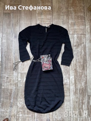 Нова елестична елегантна бандажна черна парти рокля изчистен класически модел , снимка 7 - Рокли - 39576816