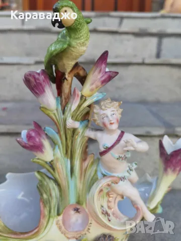 Порцелан Рококо/Германия, снимка 3 - Вази - 47601542