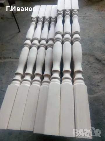 Струговани Балюстри за парапет. Начални колони .Ръкохватки  от дърво., снимка 2 - Стругарски услуги - 48594566