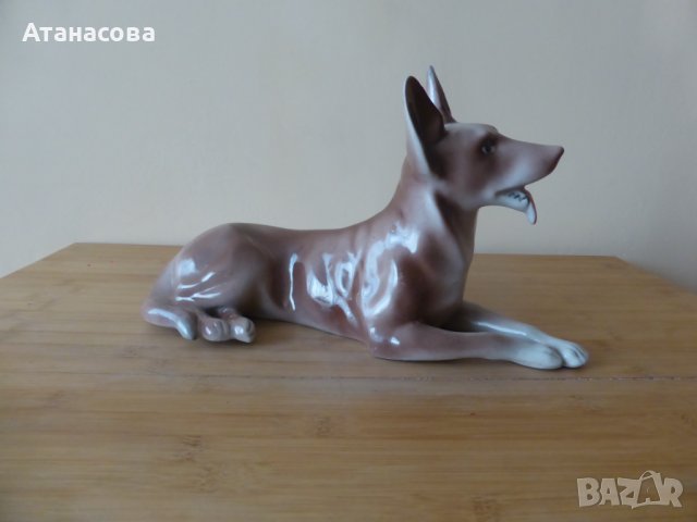 Немска порцеланова фигура Куче 1970 г, снимка 7 - Декорация за дома - 44131788