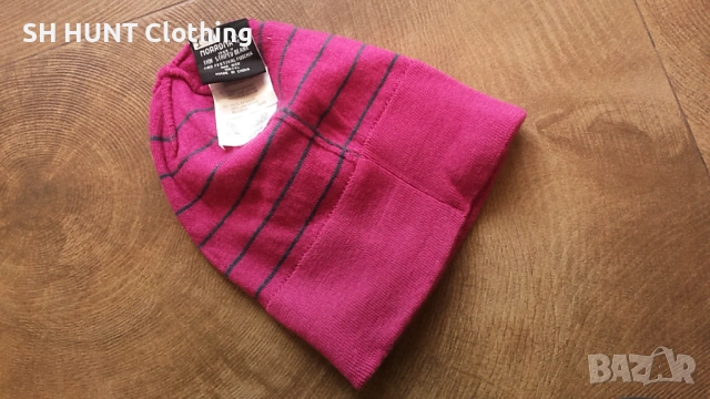 NORRONA 1469-11 THIN STRIPED BEANIE 100% MERINO ULL детска шапка 1-44, снимка 6 - Шапки - 53297526