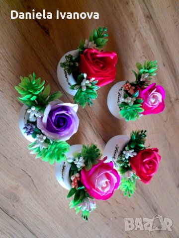 Сапунени рози, снимка 11 - Изкуствени цветя - 38183779