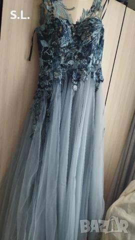 Официална бална рокля "три нюанса синьо", снимка 3 - Рокли - 50606614