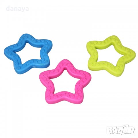 1152 Гумена играчка за куче звезда играчка за дъвчене, снимка 3 - За кучета - 26537858
