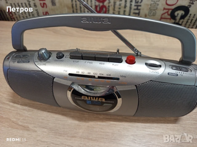 Касетофон"Aiwa"CS-P55, снимка 3 - Радиокасетофони, транзистори - 51138854
