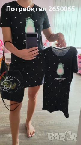 Комплект роклички за мама и дъщеря с раничка! Дамска С/М и детска 7/8г.