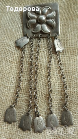 Сребърна брошка, снимка 2 - Други ценни предмети - 28374725