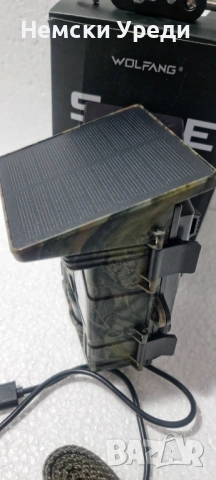 Ловна камера соларна WOLFANG WT02 Solar Trail Camera 4K 48MP, акумулаторна камера за диви животни , снимка 2 - Оборудване и аксесоари за оръжия - 53520520
