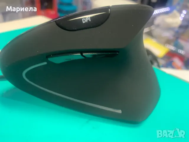 Perixx Perimice-513L Вертикална ергономична мишка с 2 DPI, 6 бутона, оптична ергономична мишка , снимка 5 - Клавиатури и мишки - 47626955