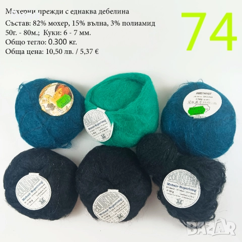 Евтини прежди в малки количества - нови и остатъци, снимка 8 - Други - 52029822