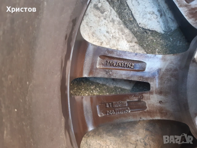 Лети джанти 4бр. със зимни гуми 17" - 5х114,3, снимка 6 - Гуми и джанти - 53571108