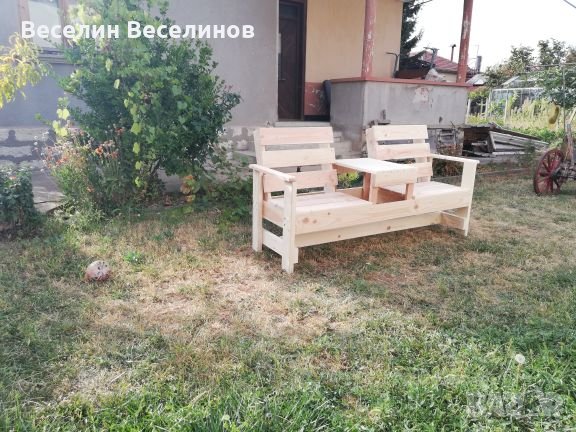 Пейка с масичка, снимка 5 - Градински мебели, декорация  - 26545379