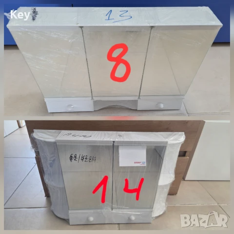 PVC Шкаф за Баня Различни Модели Огледало Водоустойчиви, снимка 8 - Шкафове - 51180180