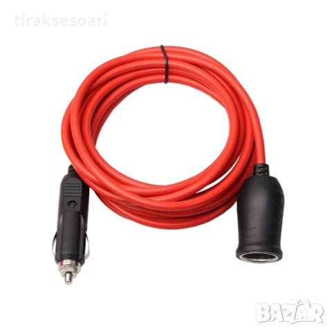 Разклонител за запалка 12V/24V – 1 гнездо, 120W, с подсилен кабел 2м, снимка 2 - Аксесоари и консумативи - 51889639