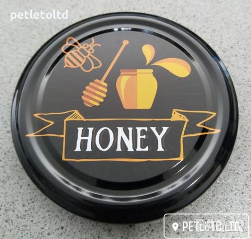 Дизайнерски капачки Honey, снимка 1 - Пчелни продукти - 27428754