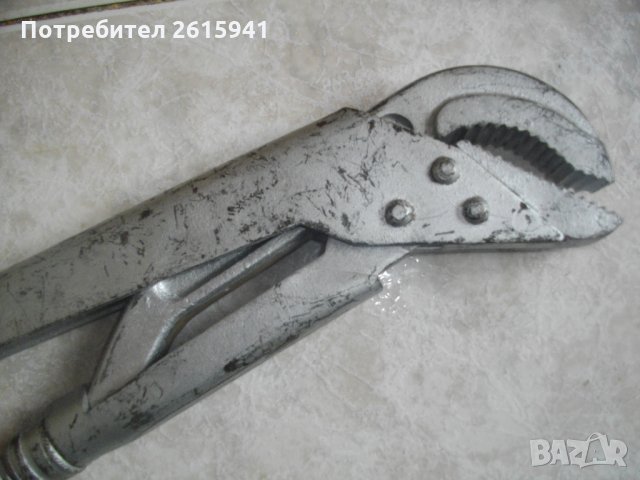2 Цола-ВиК-Чешмеджийски-Водопроводен-Шарнирен Ключ-Немски-63-70 см Дължина-Захват-7-8 см, снимка 7 - Ключове - 33081995