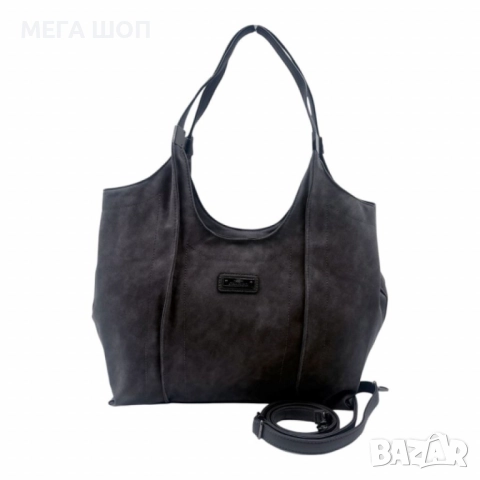 Дамска чанта от еко велур и к. – елегантен и практичен модел (бордо), снимка 4 - Раници - 52643518