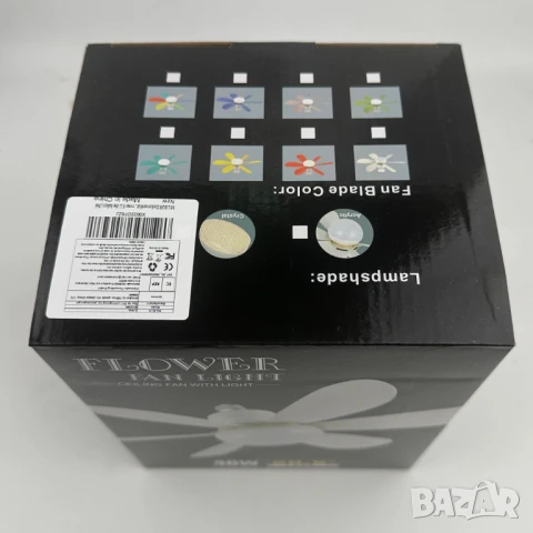 ПРОМО!! LED лампа вентилатор за фасунга E27 с дистанционно, 3 степени на духане, снимка 11 - Вентилатори - 51100947