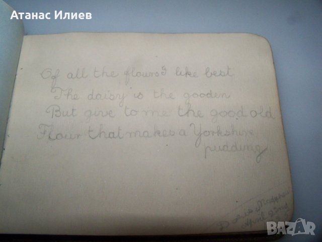 Луксозно албумче за автографи от 1925г. с рисунки , снимка 5 - Други ценни предмети - 40531428
