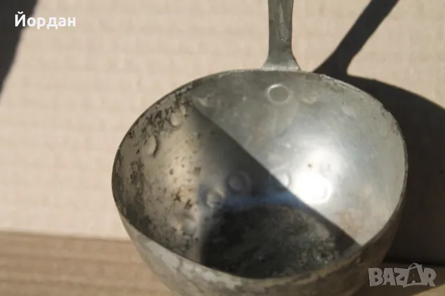 Меден ръчно кован черпак за чешма, снимка 9 - Антикварни и старинни предмети - 47511346