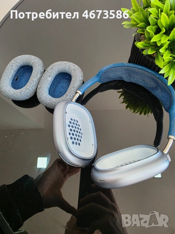 Най-ниска цена на пазара Apple AirPods Max 1 Gen – Сини + Сиви (2 бр.), снимка 2 - Слушалки, hands-free - 52918555
