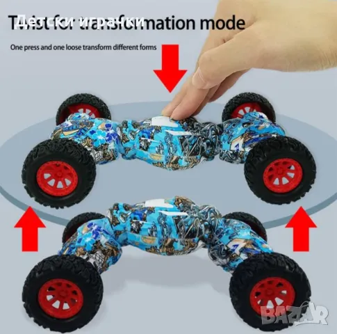 Кола каскадьорска инерционна в два цвята , снимка 3 - Коли, камиони, мотори, писти - 48569951