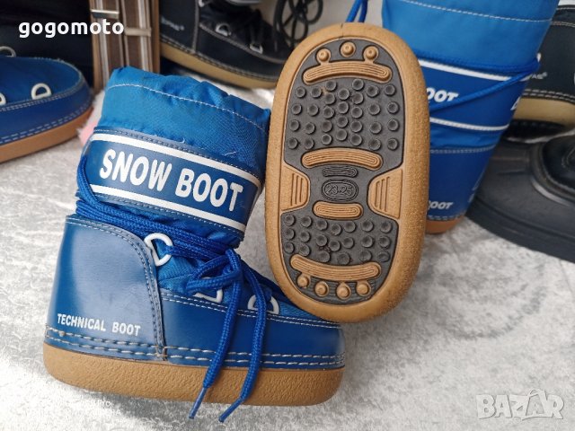 УНИСЕКС KATO НОВИ  SNOW BOOT® сини водоустойчиви ТОПЛИ детски  АПРЕСКИ Снегоходки 23 - 24 - 25, GRAN, снимка 4 - Детски боти и ботуши - 43466381