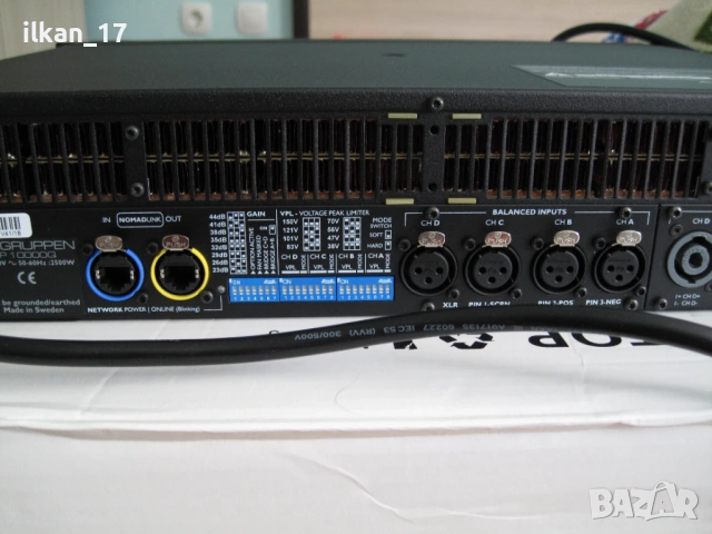 Усилвател Професионален четири канален LAB GRUPPEN FP10000Q Оригинален Внос от Германия НОВ!!!, снимка 7 - Ресийвъри, усилватели, смесителни пултове - 53468473