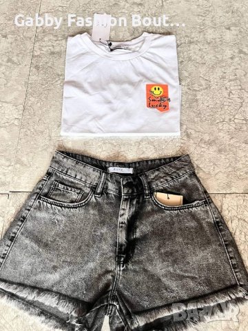 панталонки или пола и тениска или топ, снимка 1 - Комплекти - 43907441
