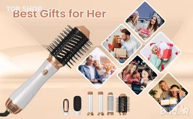Четка- сешоар UKLISS 2023 6 в 1 Air Styler, снимка 15 - Сешоари - 49146228