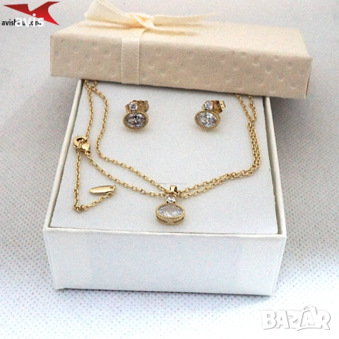 Комплект с 14К златно покритие 264182