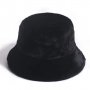 Черна зимна шапка пухкава, снимка 1 - Шапки - 27437770