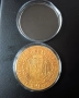 Позлатена голяма испанска монета, снимка 2