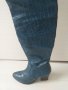 Красиви петролено сини чизми , снимка 6