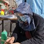 Прозрачна маска за лице с покривало , снимка 4