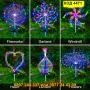 Многоцветна соларна лампа фойерверки многоцветна светлина, 200 LED, 8 режима - КОД 4471, снимка 4