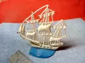 Стар КОЛЕКЦИОНЕРСКА РУСКА ИГРАЧКА ПЛАТНОХОД КОРАБ ВЕТРОХОД от СССР ПЕРИОД 47621, снимка 1