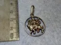Durga Maa Vaishno Mata ТРАДИЦИОНЕН ХИНДУИСТКИ СРЕБЪРЕН ПЕНДАНТ СРЕБРО ВИСОКА ПРОБА РъчнаРАБОТА , снимка 1