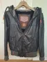 Кожено яке,естествена кожа с качулка., снимка 1
